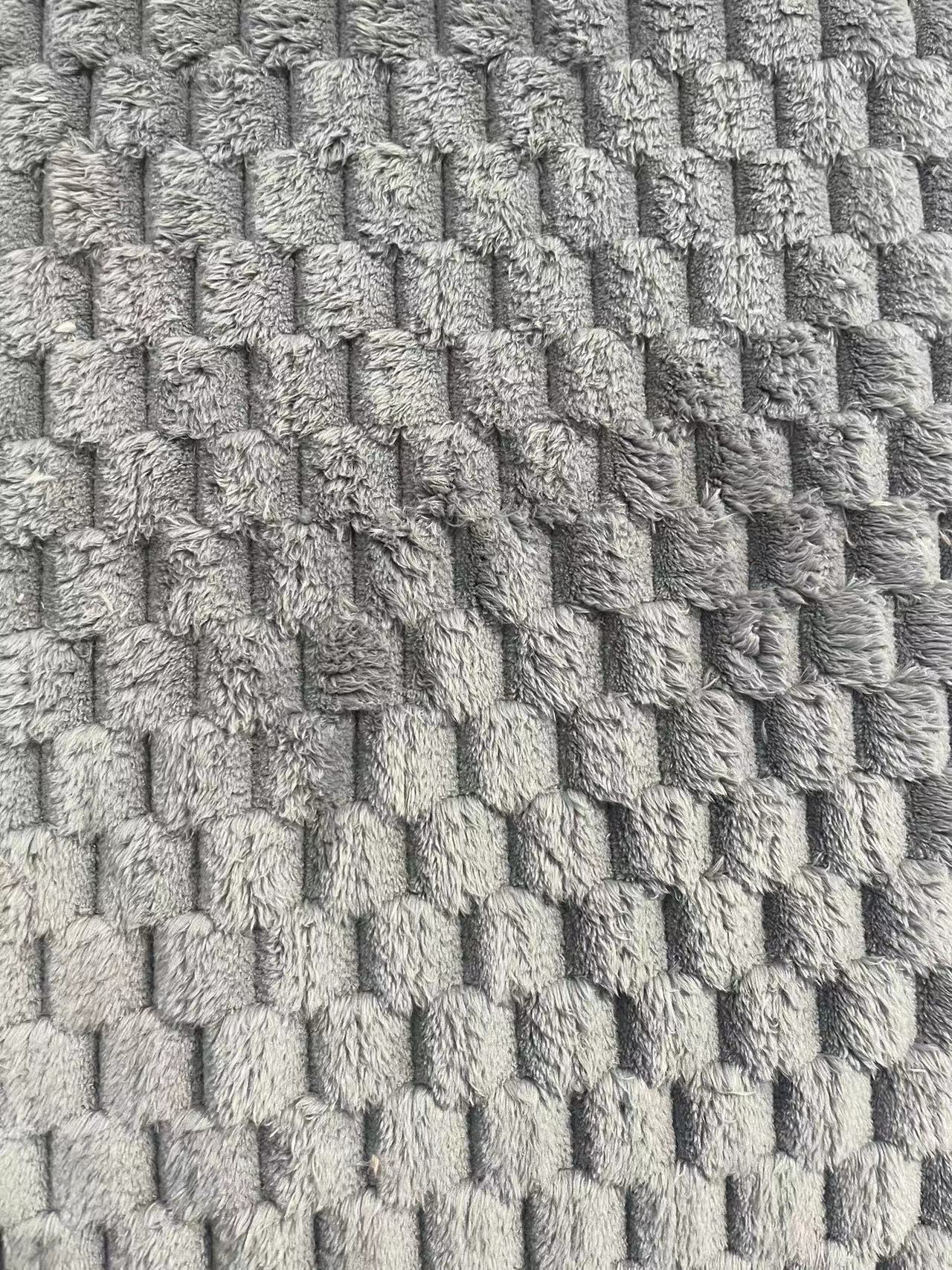 Wind Proof Customizable Yarn Count Soft Sherpa Fleece Fabric for Blanket 100% Polyester