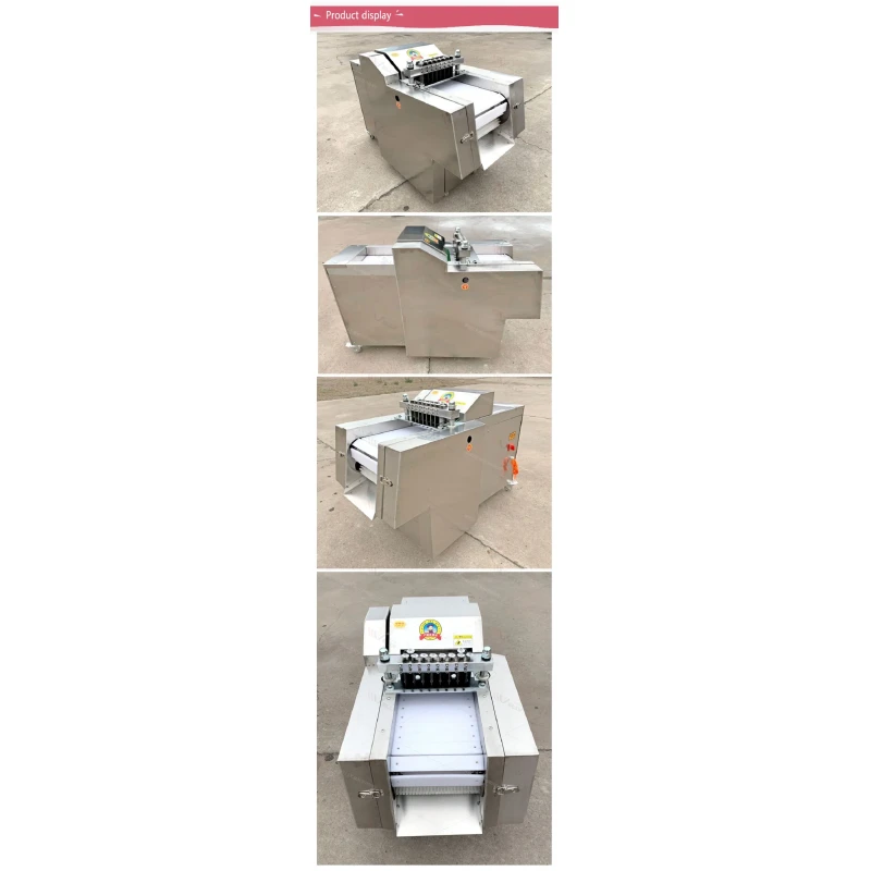 Commercial Used Automatic Electric Frozen Chicken Cube Nugget Bone Cutting Dicer Machine Beef Bone Pork Ribs Cutting Machine