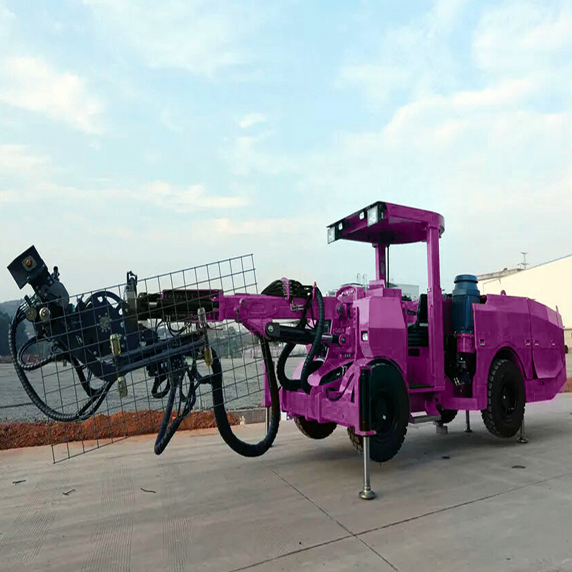 Roof Bolting Jumbo Drilling Rig Underground Tunneling Hydraulic Borehole Drilling Machine