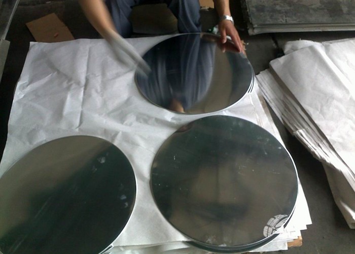 Non Stick Fry Pan 1000 Series Aluminum Round Disc Silver Corrosion Resistance