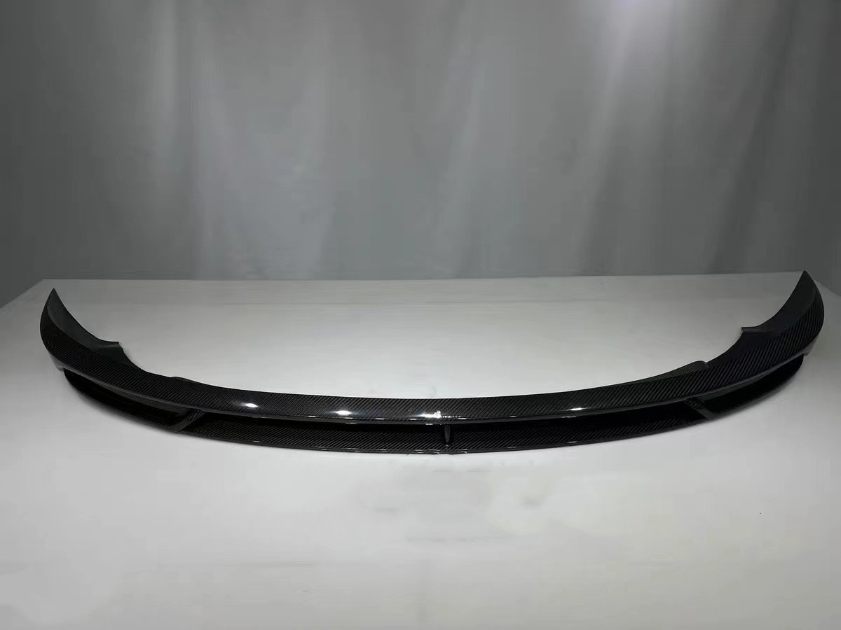 Bright White Model Y Widebody Customized Rear Diffuser Bumper Dry Carbon Fiber