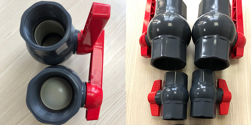 Black Color Plastic PVC Two Pieces Ball Valve China Ball Valves