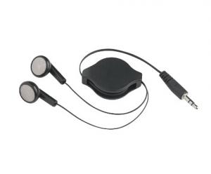 Buy cheap Freeuni Promotional Portable 3.5MM Stereo push button Retractable ear buds earphone logo product