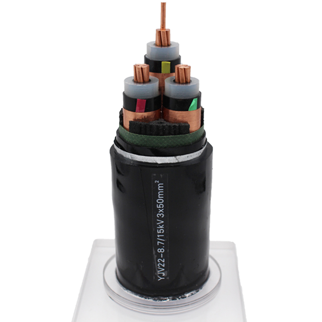 CE Certified 1KV-110KV Copper Conductor Medium Voltage Armoured XLPE Insulated Power Cable