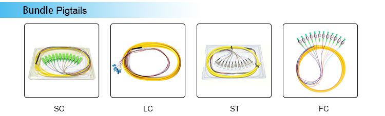0.9mm Diameter Fiber Cable Assembly 9 / 125 G657A1 SC / UPC Simplex Polished White