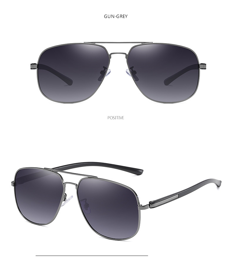 Unique Trending Uv400 Polarized Sunglasses BSCI Square Ocean Lens