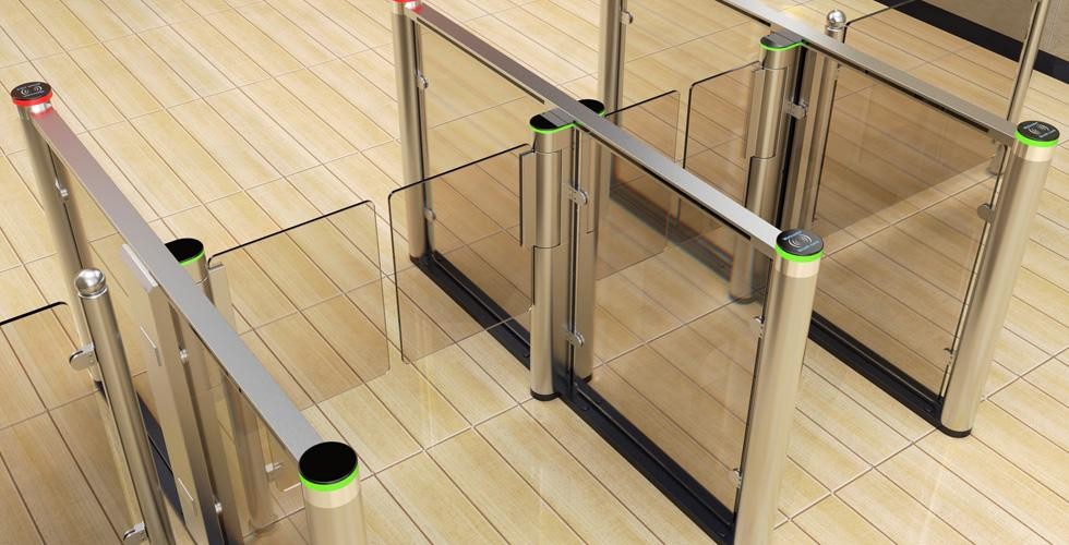 800mm Wide Lane SUS304 Half Height Security Turnstile Gate