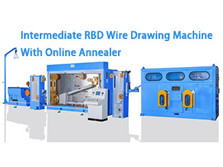 Continuous Annealing Medium Fine Wire Drawing Machine For 0.17 To 0.7 Mm