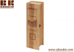 China Carved Wine Box Wooden Crate Box Wholesale  Wine Bottle Box Wooden Gift Wooden Box For Wine on sale
