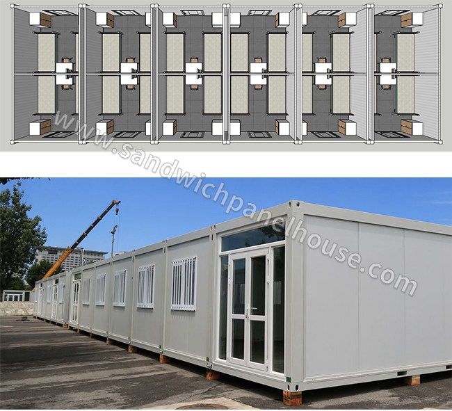 20ft Portable Container House Temporary Rainproof For Mining Industry