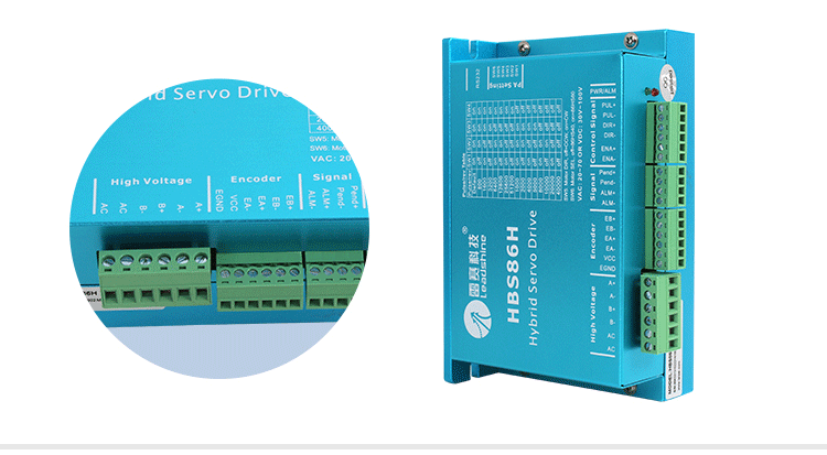 4.2A Current Leadshine HBS86H Stepping Motor Controller Drive for 1500rpm Rated Speed