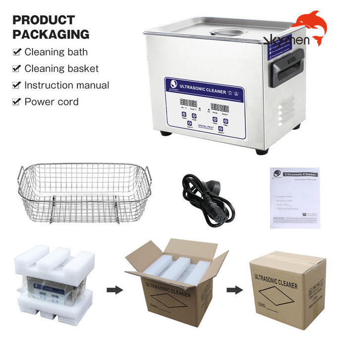 3.2l 120w flat digital operation mode ultrawave ultrasonic cleaner with digital timer&heater