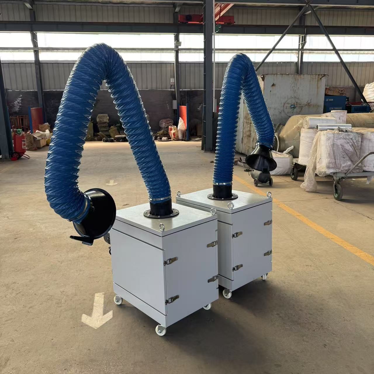 Industrial Dust Collector Portable Welding Fume Extractor With Suction Arm