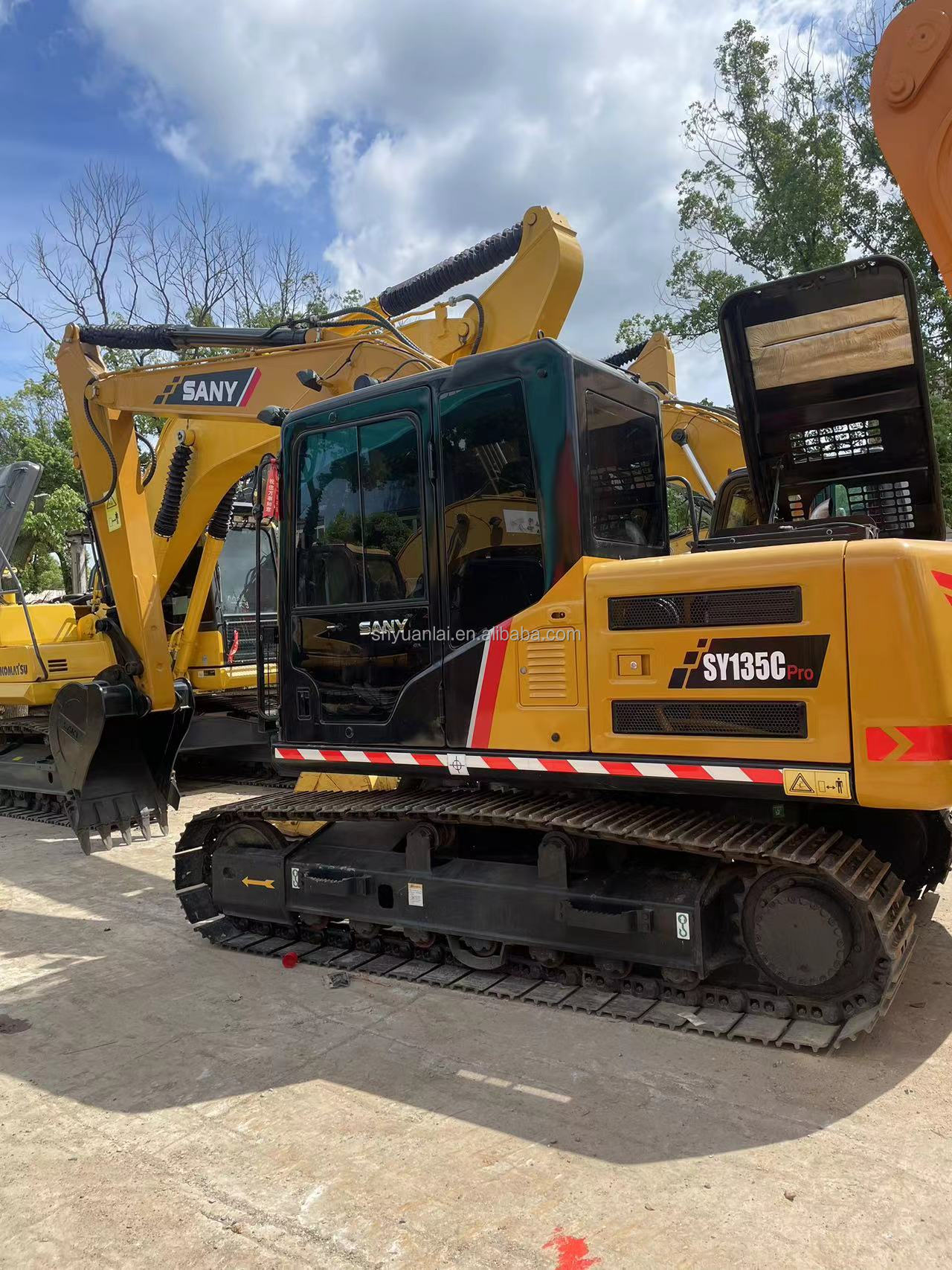 13500KG Second Hand Sany Sy 135 C Pro Excavator With High Work Efficiency