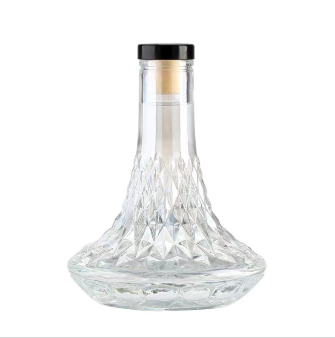Healthy Lead-free Glass Empty Glass Liquor Bottle 375ml 500ml 750ml with Lead-free Glass