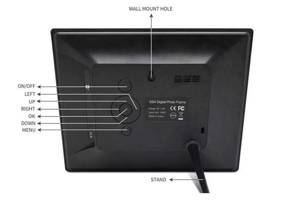 Day Clock Digital LED Wall Clock Calendar Alarm Clock 8" Extra Large Impaired Vision 3 Medicine Reminder Display Clock