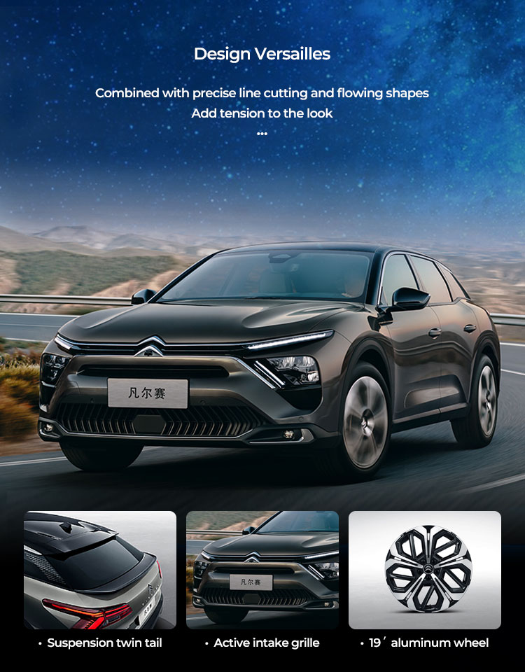 Panoramic Sunroof Petrol Cars 2023 Used Citroen Versailles CX5 with Maximum Torque 200-300Nm and Design Online