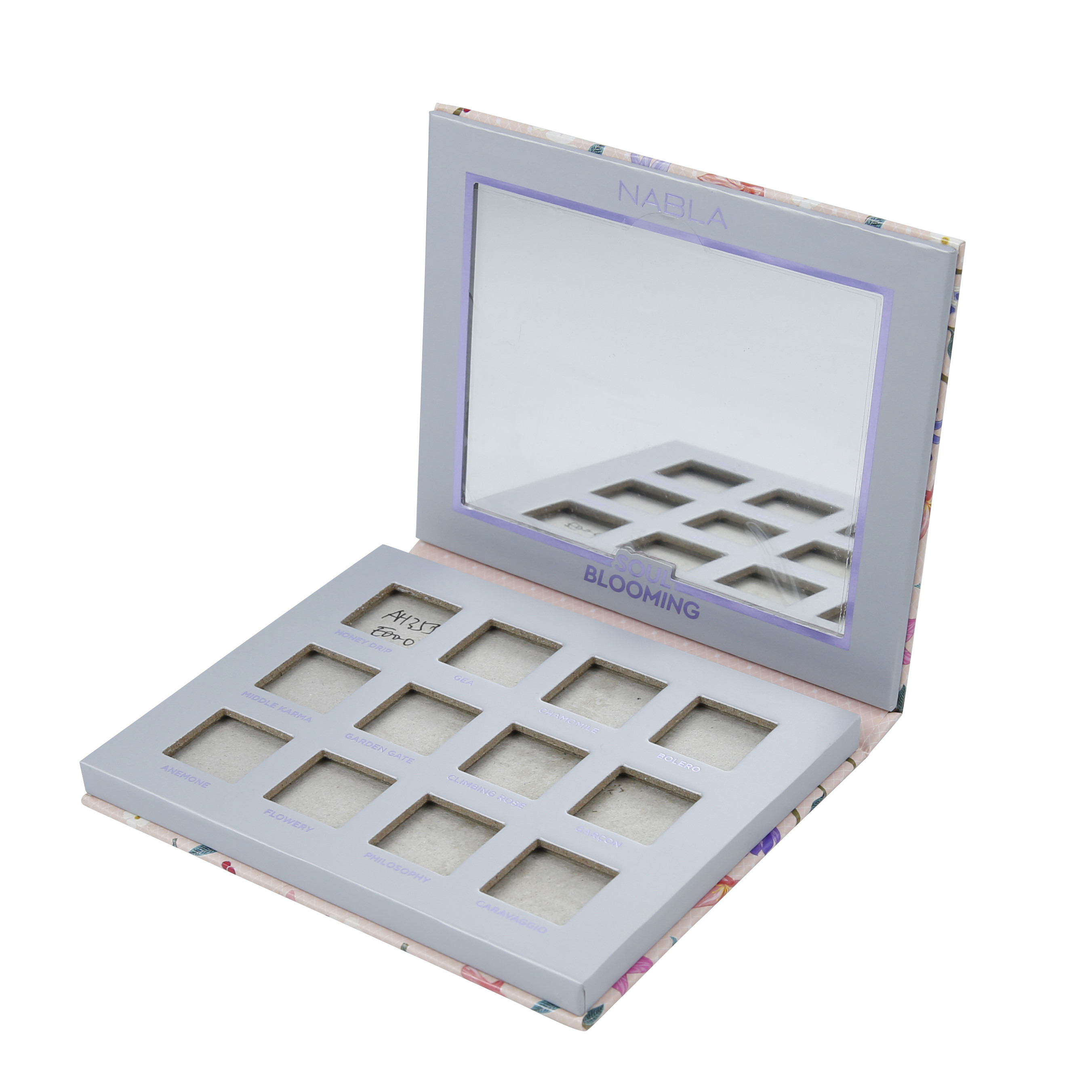 12 Colors Eyeshadow Palette Custom Packaging FSC Certified For Makeup