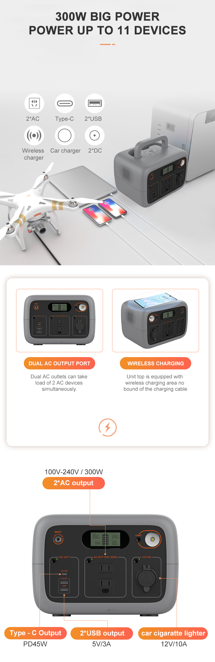 Home Mini 300W Bluetti Camping 220V 500W Outdoor Off Grid Mobile Lifepo4 Lithium Battery Portable Power Station Solar Generator