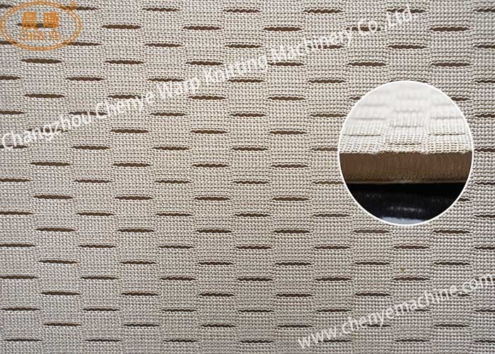 Double Needle Bar Raschel Machine Can Make 3Ply Spacer Fabric