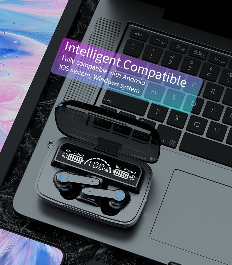 CE ROHS Bluetooth Stereo Earbuds Auto Pairing 180H Playtime