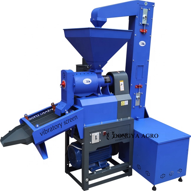 DONGYA AGRO 750KG Rice Mill Machine With Auto Loading Lifter