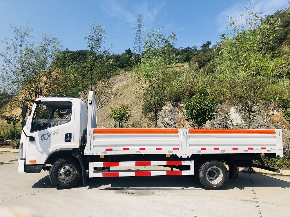 4x2 Light Flatbed Lorry Cargo Truck with 6 Tires and ≤4.2m Cargo Tank Length from Truck