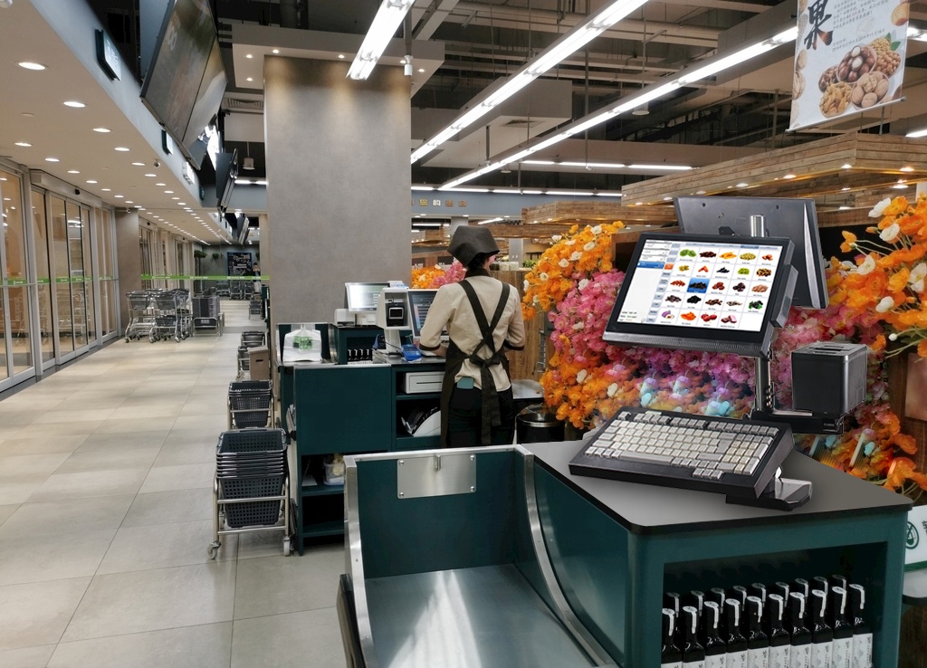 RK3288 CPU 14.1" Or 12.5" HD Android All In One Pos Machine Set For Supermarket Needs