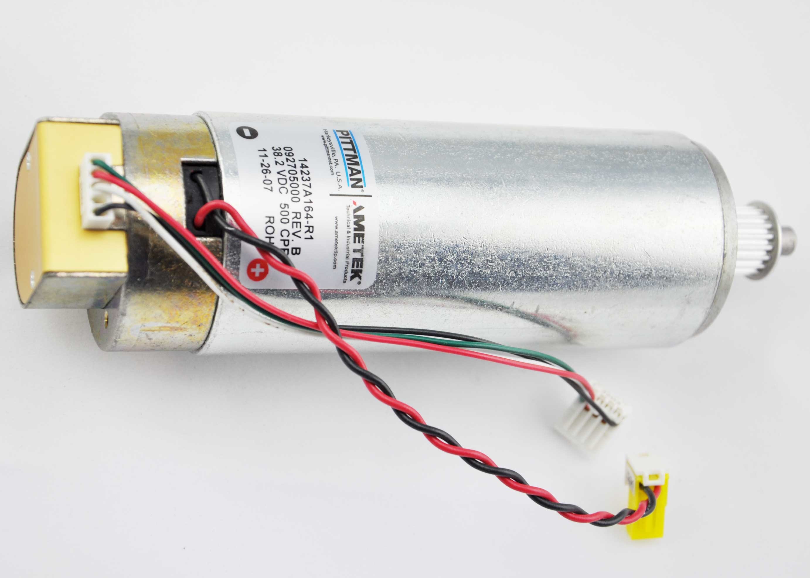 86128050 Amtek Pittman 14237a164-R1 , Y-Axis Motor & Pulley Used For Plotter