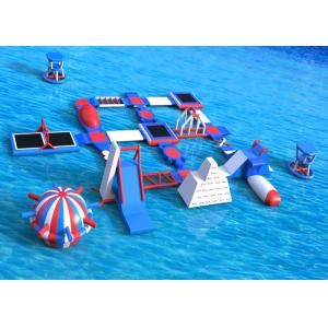 China Commercial 0.9 mm PVC Inflatable Amusement Park / Inflatable Water Play on sale