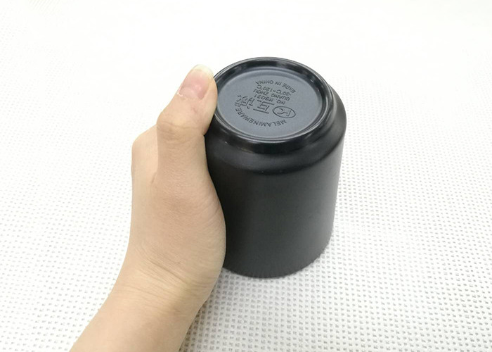 Black Color Tea Cup Imitation Porcelain Dinnerware Sets Dia7.6cm H9.2cm Weight 168g