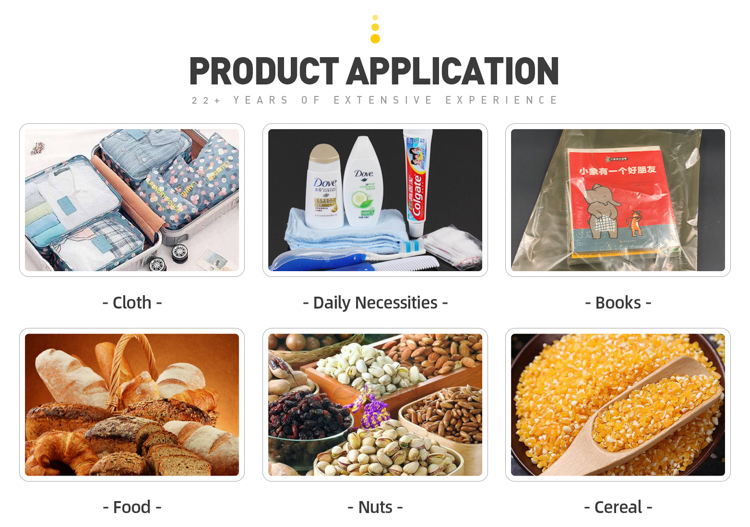 China Factory Clear Custom Printed Flat Opening PE Plastic Bag