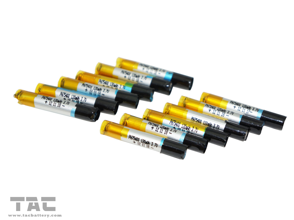 Mini 3.7V LIR75400/130mAh Electronic Cigarettes Battery For E cigarette