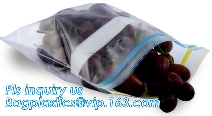 High Sealing k Pouch with double colored tracks, double track reusable plastic k printed zipper bags, bagese