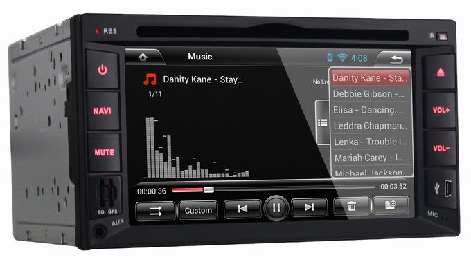 Ouchuangbo Universal Car DVD GPS Navigation Android 4.2 System USB iPod 3G Wifi Radio Player OCB-2815B