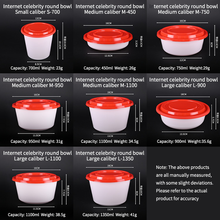 2 Compartment Disposable Plastic Food Containers Disposable PP Lunch Box Microwave