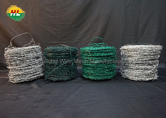 4 Point Galvanized Barbed Wire 5 Inch Spacing 25KG High Tensile Strength