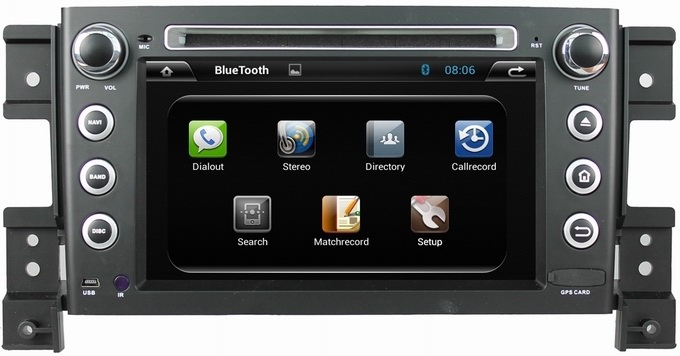 Ouchuangbo HD 1080P GPS Navigation Stereo DVD Radio Capacitive Screen Android 4.2 Suzuki Vitara 2005-2011 OCB-7056C