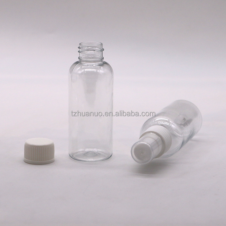 100mL PET Pump Bottle Plastic Spray Bottles for Alcohol Container Surface Handling