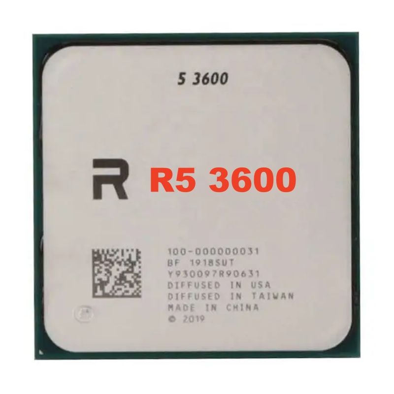 Customized R5 3600 CPU 6cores 32MB 3.6GHz 7NM 65W Socket AM4 Server CPU R5 3600 CPU high performance