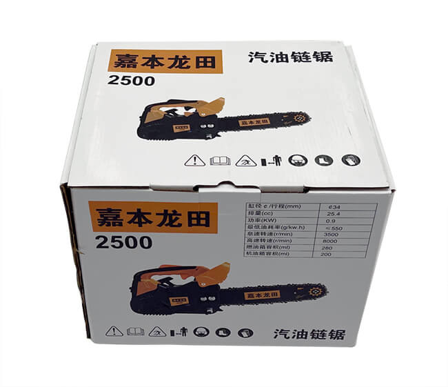 2500 0.9KW Gasoline Chainsaw 25.4cc Small Petrol Tree Cutting Machine