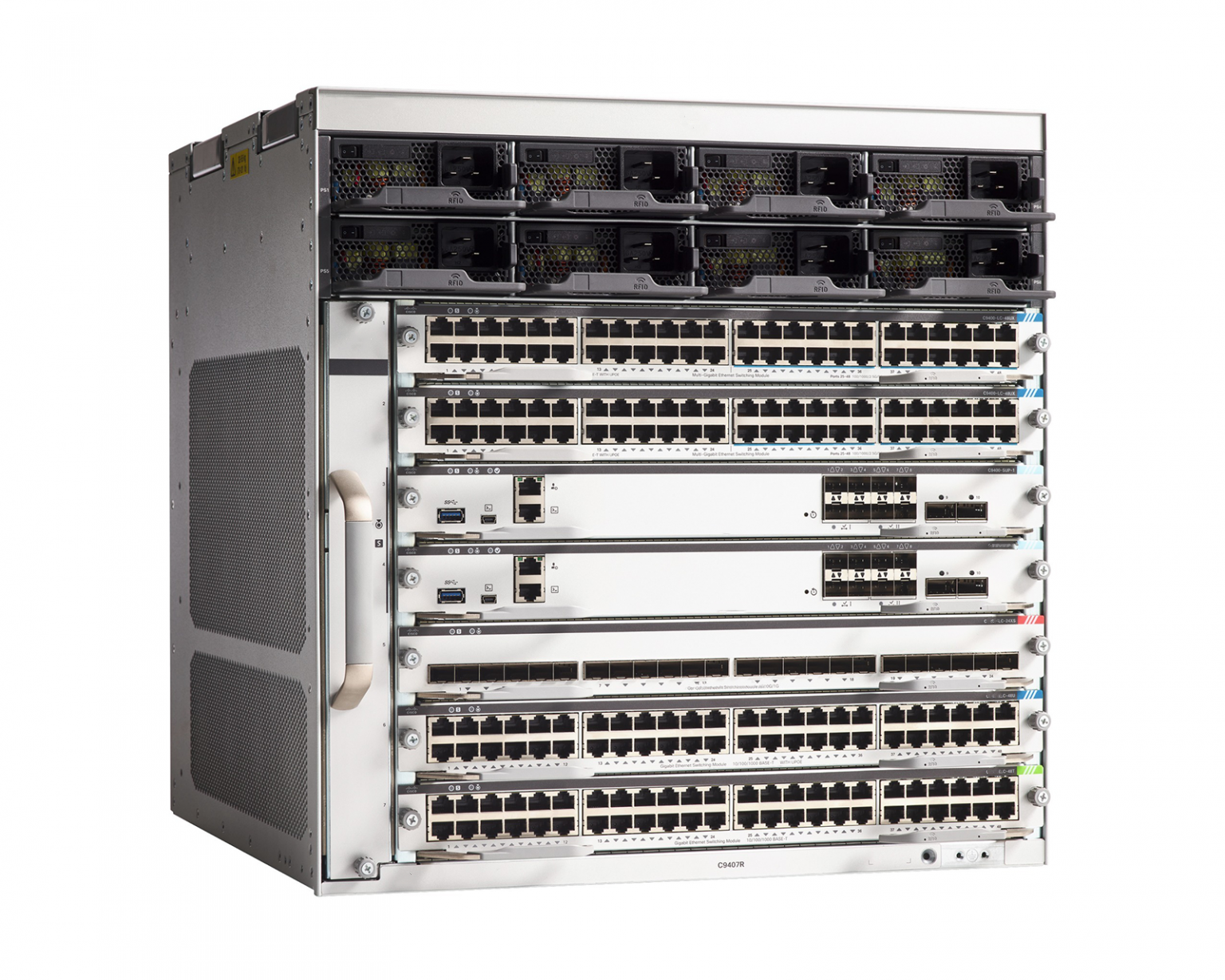 Speed Transmission 10/100/1000Mbps C9407R 9400 Series 7 Slot Chassis Network Switches