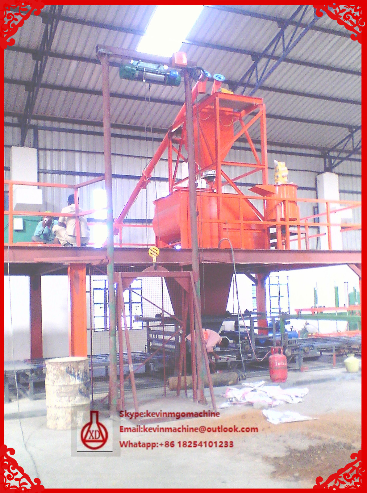 High Efficiency Automatic MgO Board Production Line for Wall board / Underlayment