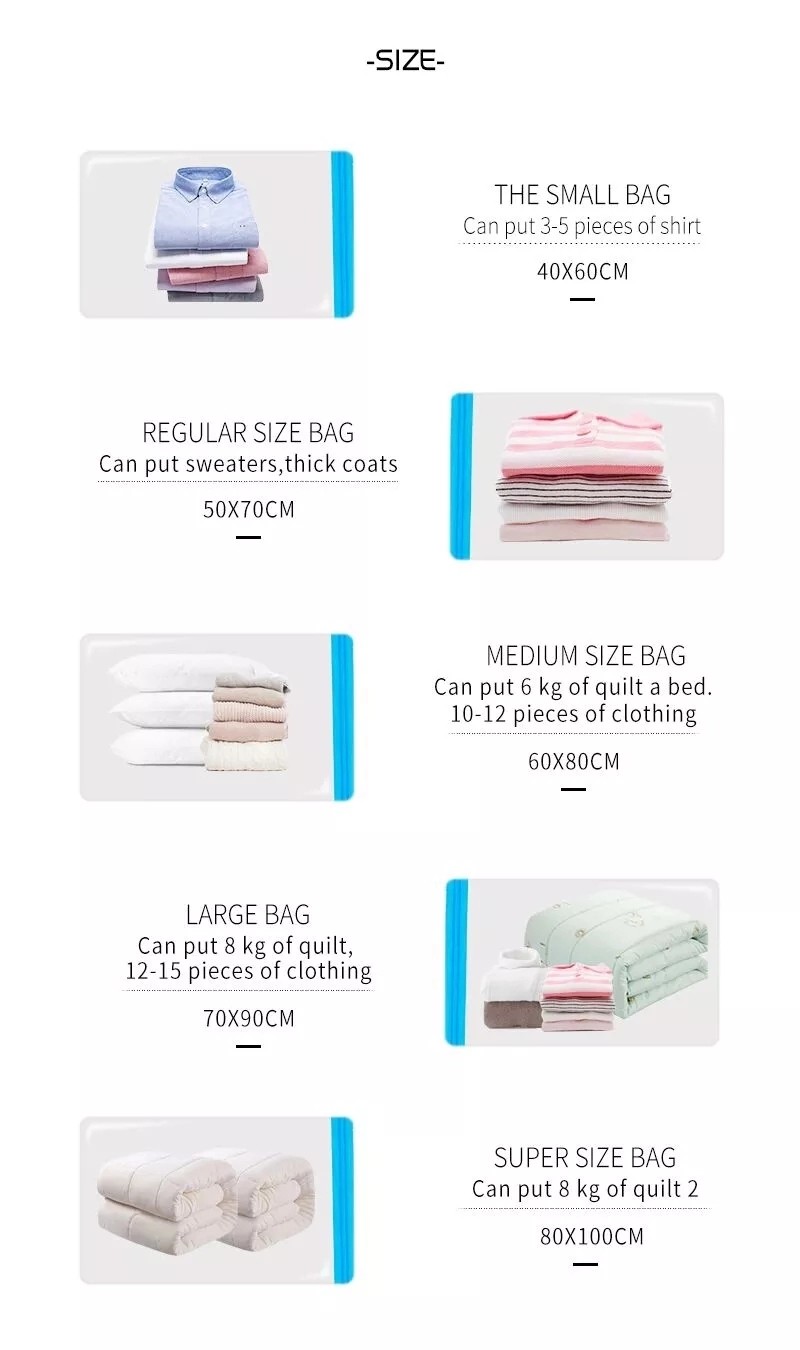 50x70cm Vacuum Suction Storage Bags , PA Vacuum Compression Bags With Pump