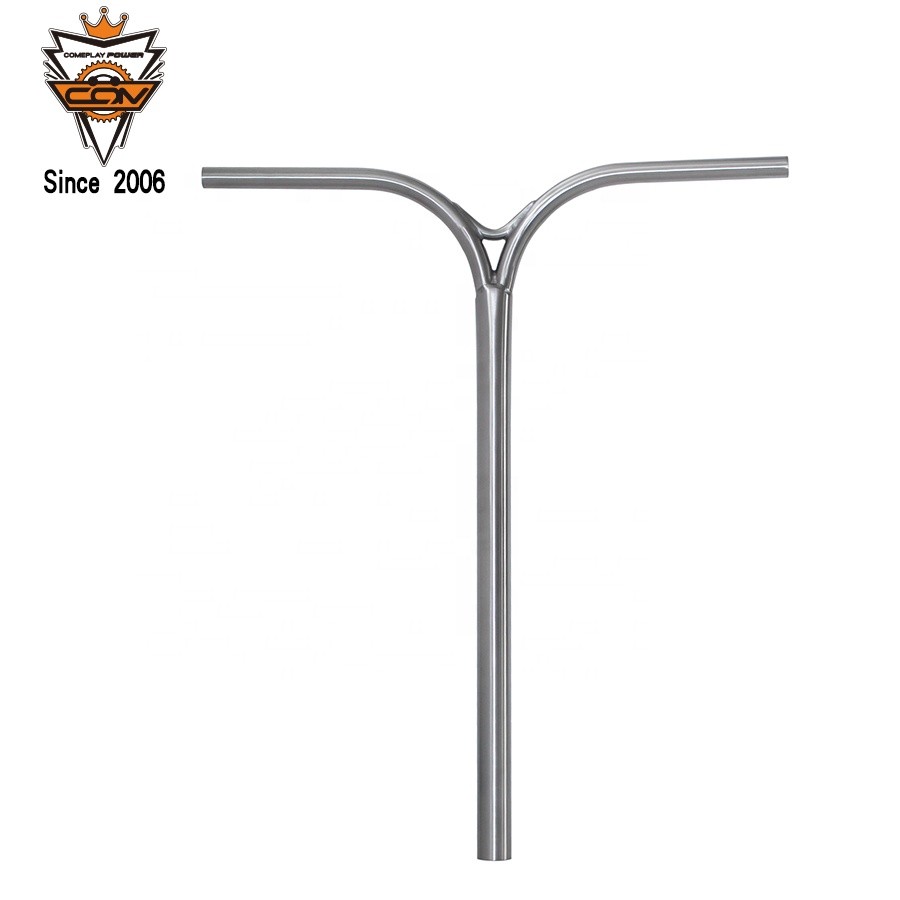 Oversized Titanium T Bars Handlebar Street Scooter Bar 25.1 - 26.5mm Clamp Diameter
