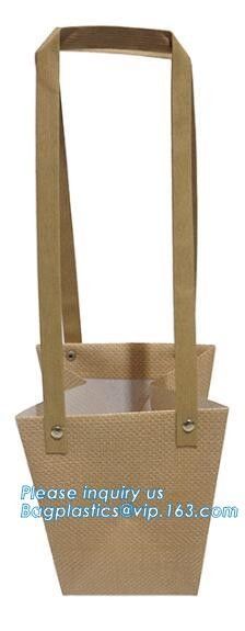 Clothes paper carrier bag for packing,Luxury cooler cotton draw string leather canvas messenger bag,Shopping Bag with Tw