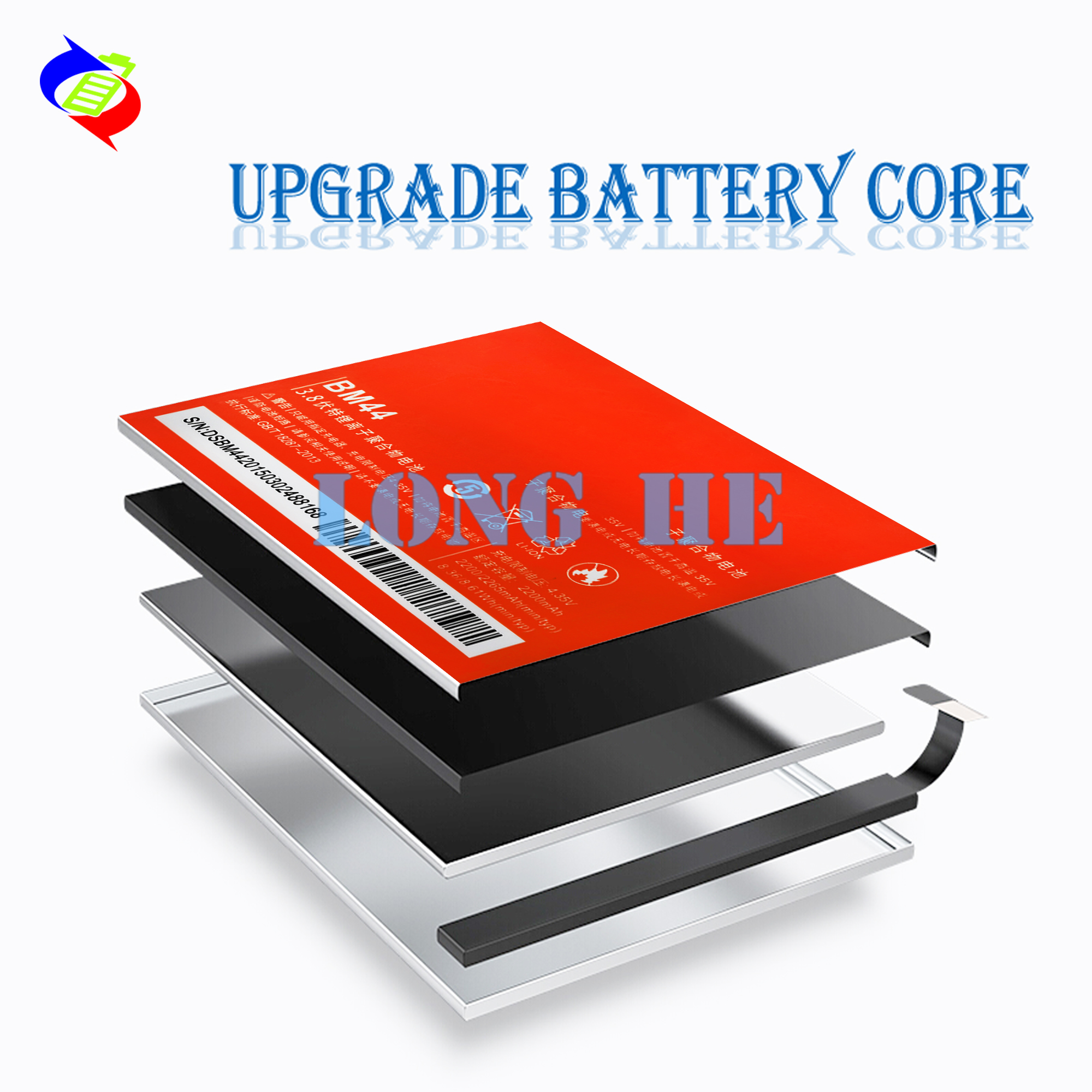 2200mAh Capacity Replacement Battery for MIUI Redmi 2 BM44 Phone Batteries
