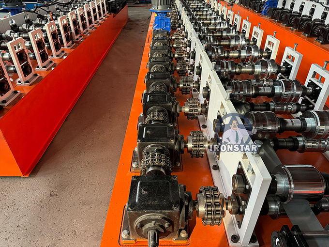 Automatic shadow wall angle 2 in 1 roll forming machine in UAE Angle and U stud 2 in 1 roll forming machine c channel roll forming machine C stud roll