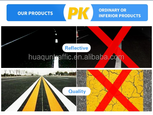 OEM Thermoplastic Traffic Paint Yellow / White Reflective Road Line Paint
