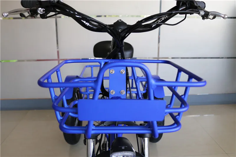 7 Speed 3 Wheel Electric Tricycle 24 Inch 48V 500W Fat Tire Electric Trike For Adult